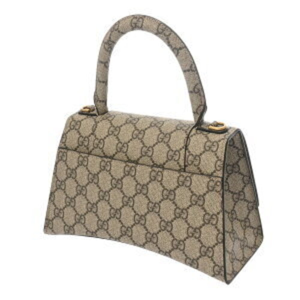 Balenciaga Hourglass The Hacker Project Beige Ebony GG Canvas Handbag - Picture 2 of 9